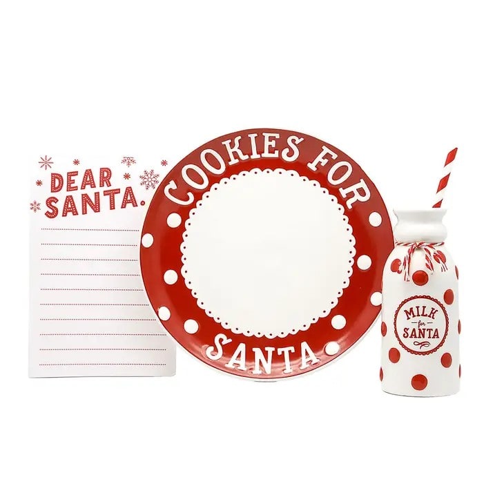 Santa milk and cookie cheap set