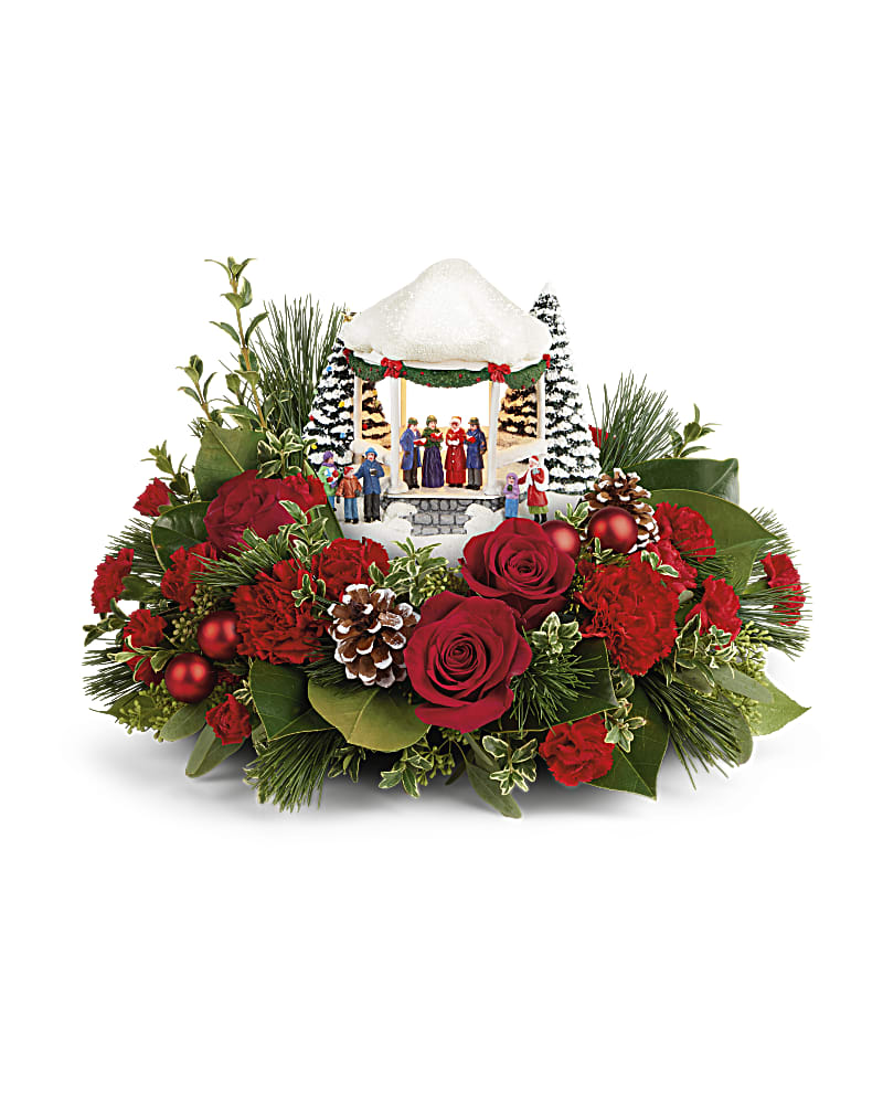 Thomas Kinkade's Sweet Sounds Of Christmas Bouquet Teleflora
