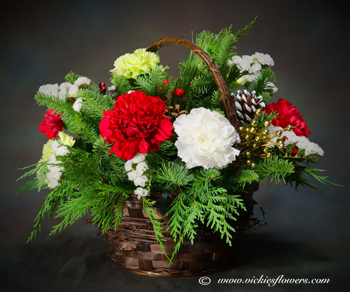 Holiday Xmas Basket Flower Delivery Lansing MI Smith Floral & Greenhouses