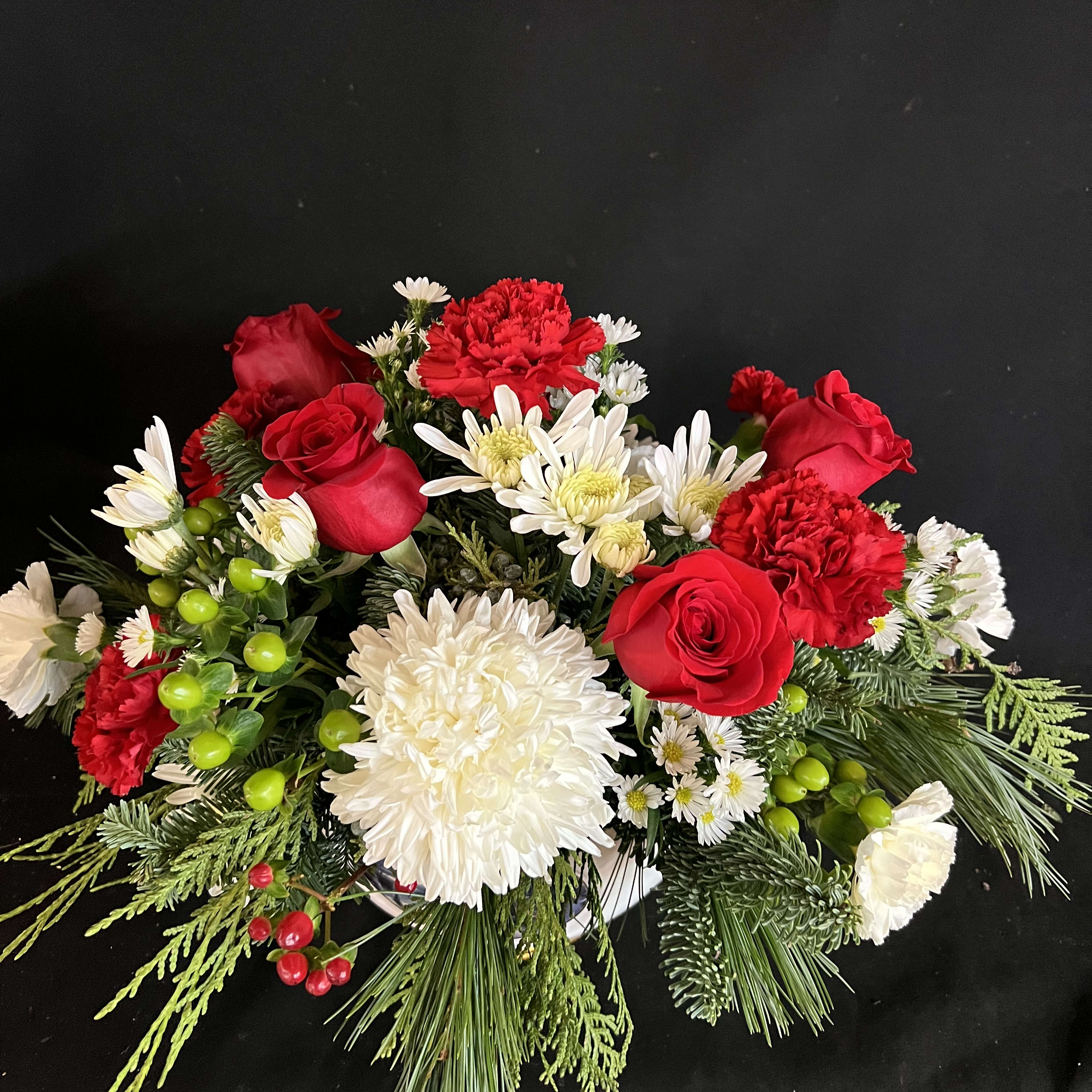 Christmas Centerpiece Flower Delivery Decatur GA Fairview Flower Shop