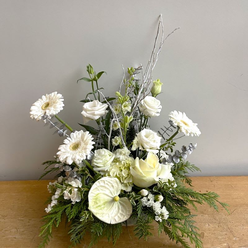 Winter Whites Floral Arrangement — Flowers by Gabrielle