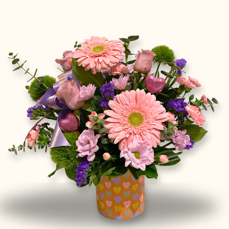 Candied Hearts Pastel Crush Flower Delivery Green Bay WI Bee