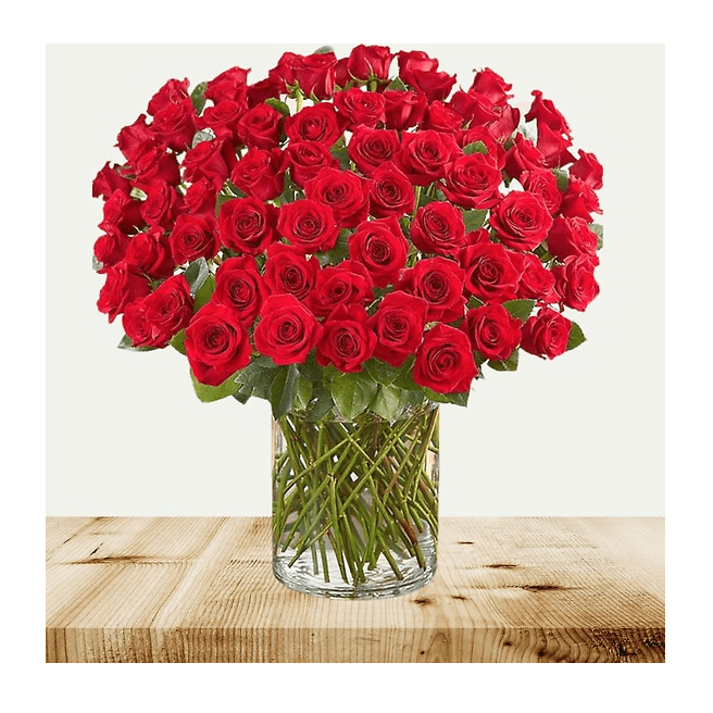 100 Red Roses