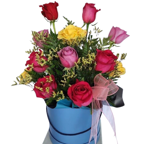 Mixed Dozen Roses Flower Delivery St Johns . - Flower World