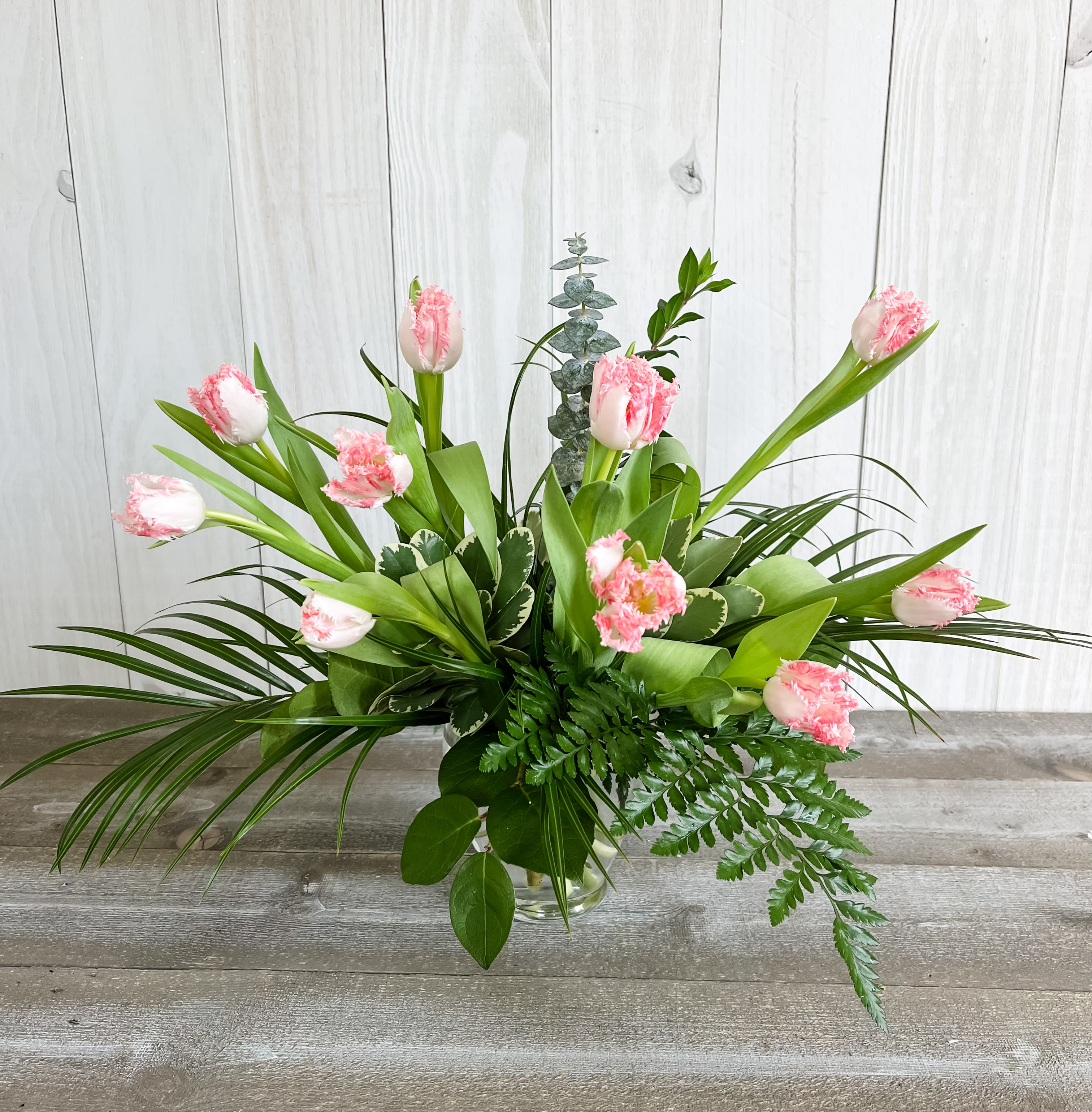 Tulips (colors will vary) Flower Delivery Greenville SC Dahlia a Florist