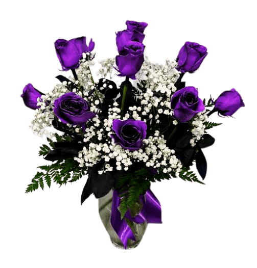 Purple Roses VM-227 | Fiesta Flowers Plants & Gifts