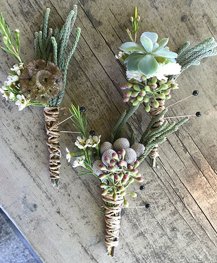 SUCCULENT SERENITYBOUTONNIERE