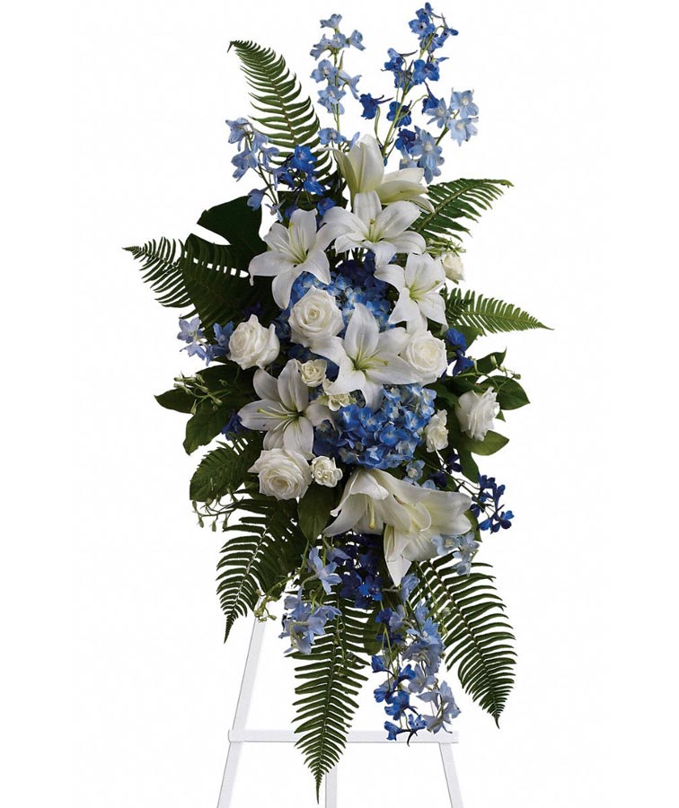 Ocean Breeze Standing Spray - Matlack Florist