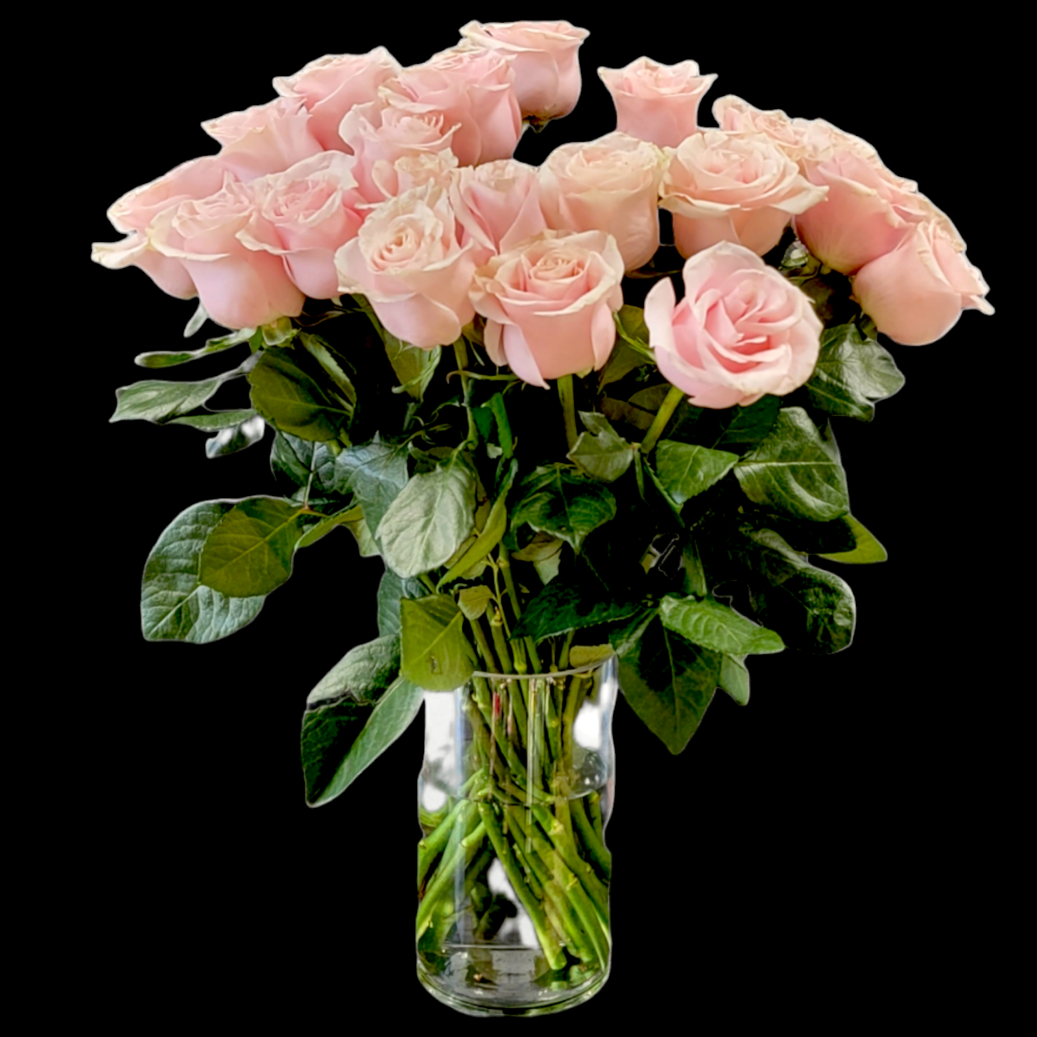 CLASSIC LIGHT PINK IN VASE Flower Delivery Las Vegas NV Vegas Rose