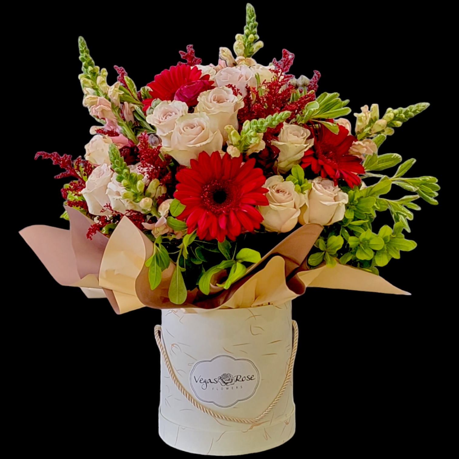 ROSE AND GERBERAS IN ANY BOX Flower Delivery Las Vegas NV - Vegas Rose ...