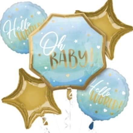 Blue Baby Boy Balloon Bouquet Flower Delivery Atlanta GA - William Paul ...