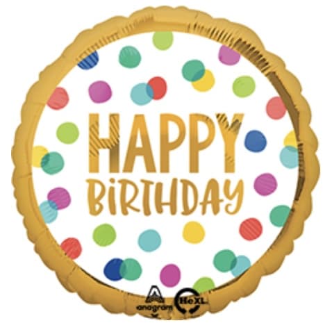 Birthday Happy Dots Balloon