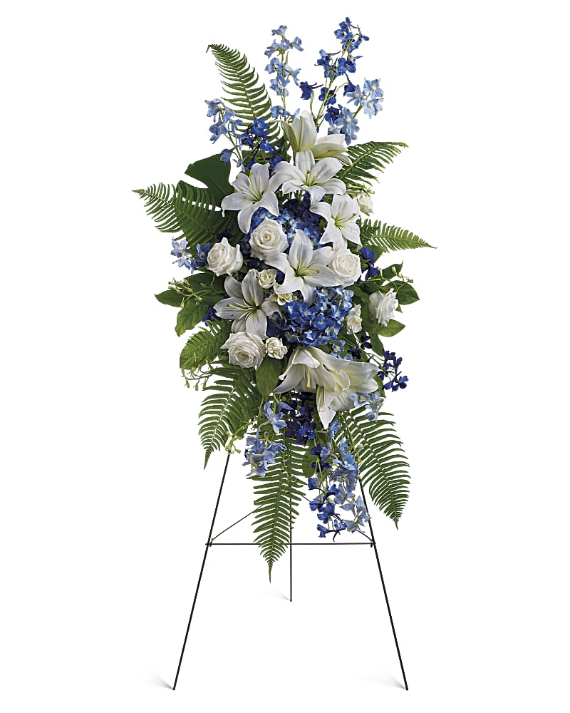 Ocean Breeze Spray Sympathy Arrangement - Teleflora