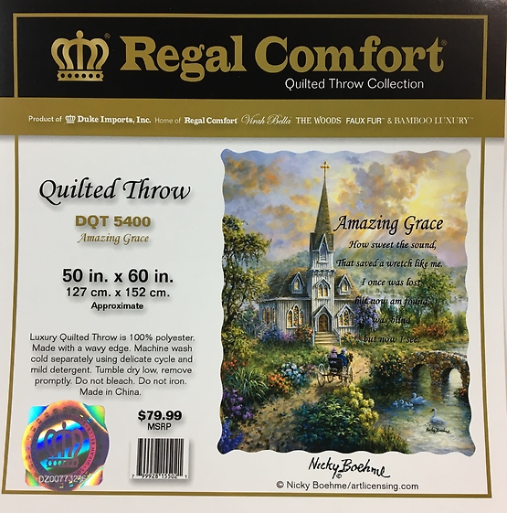 Regal Comfort Throw- Amazing Grace