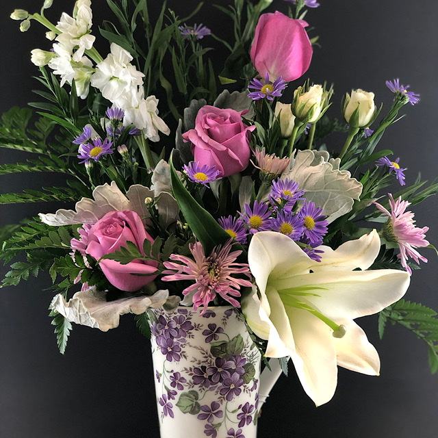 Purple Posie Flower Delivery Knoxville TN Petal Pushers