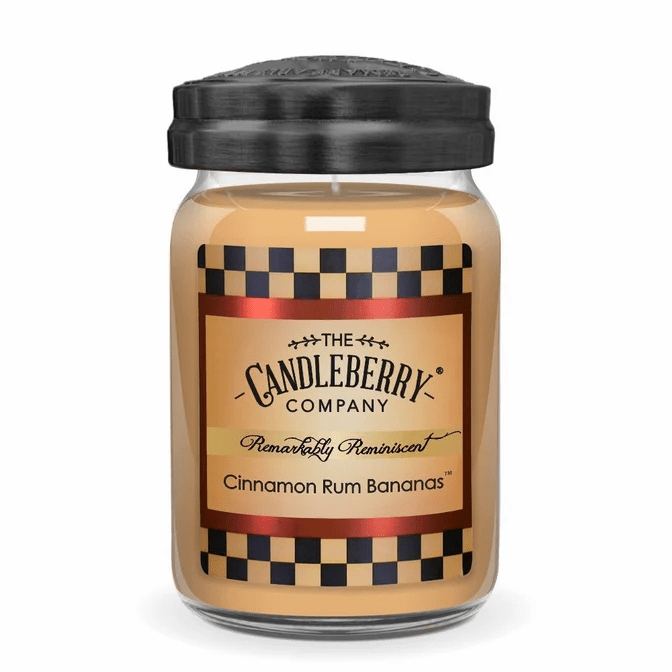 Candleberry Cinnamon Rum Banana Jar Candle