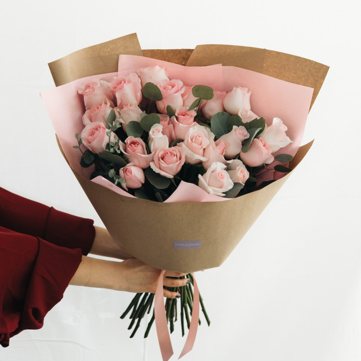Pink Roses Bouquet – 1, 2, or 3 Dozen | Bloom Avenue