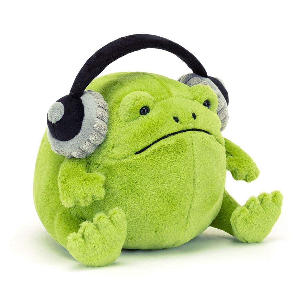 Jellycat Ricky Rain Frog with Headphones Flower Delivery West