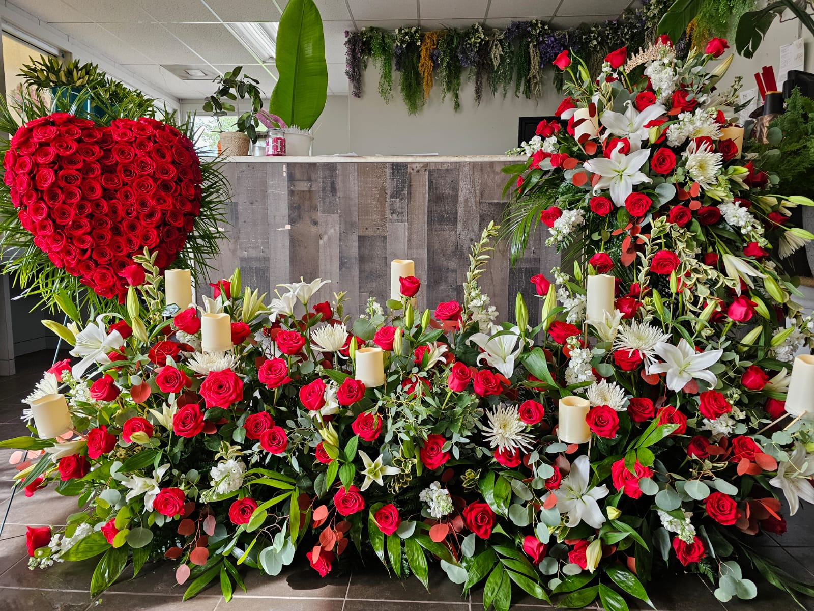 Adolfos Majestic Farewell Package Flower Delivery Winston-Salem NC
