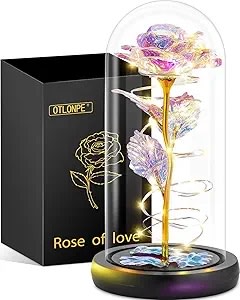 Crystal Beauty Beast Rose with LED Lights