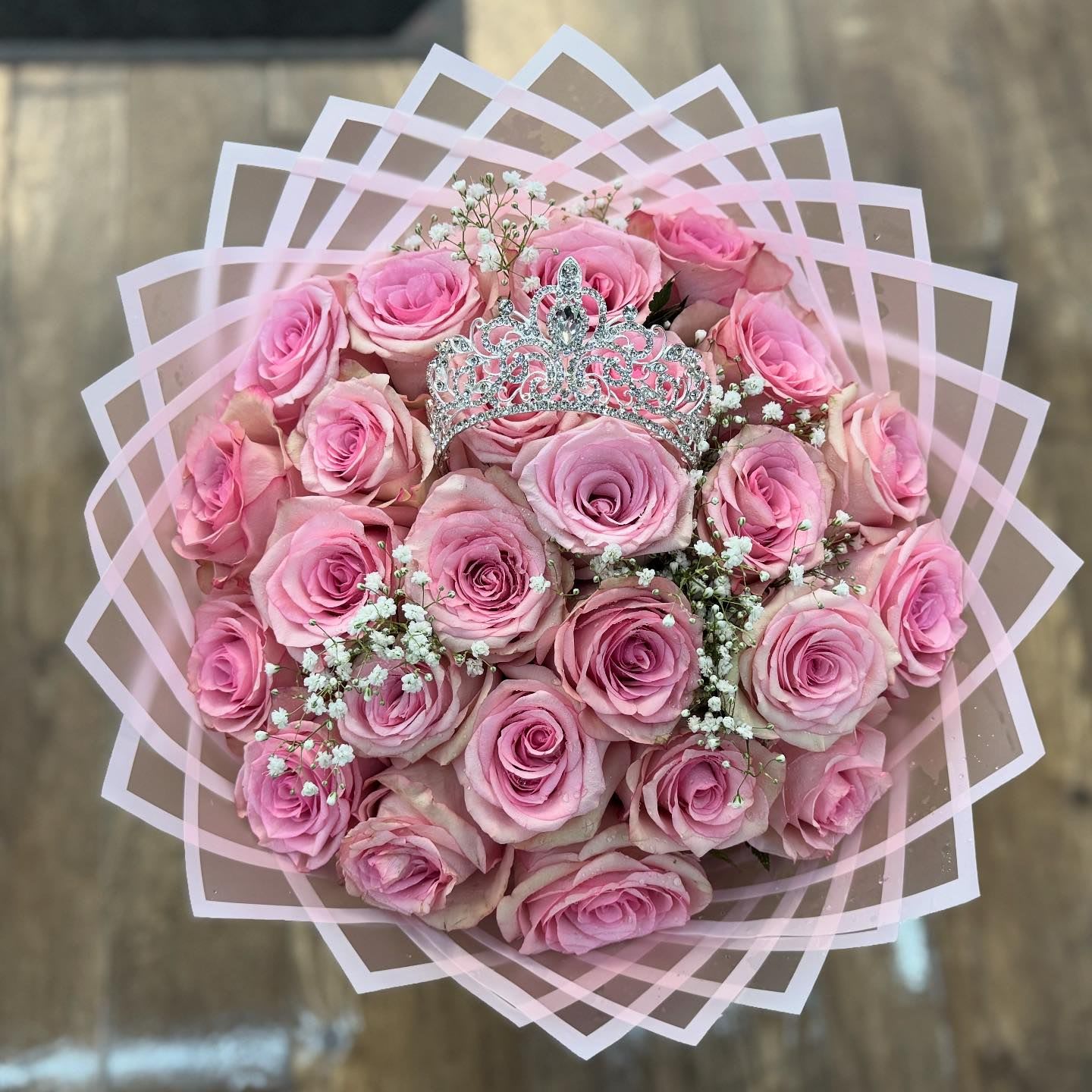 Pretty Pink Princess Ramo Buchon Flower Delivery Chicago IL