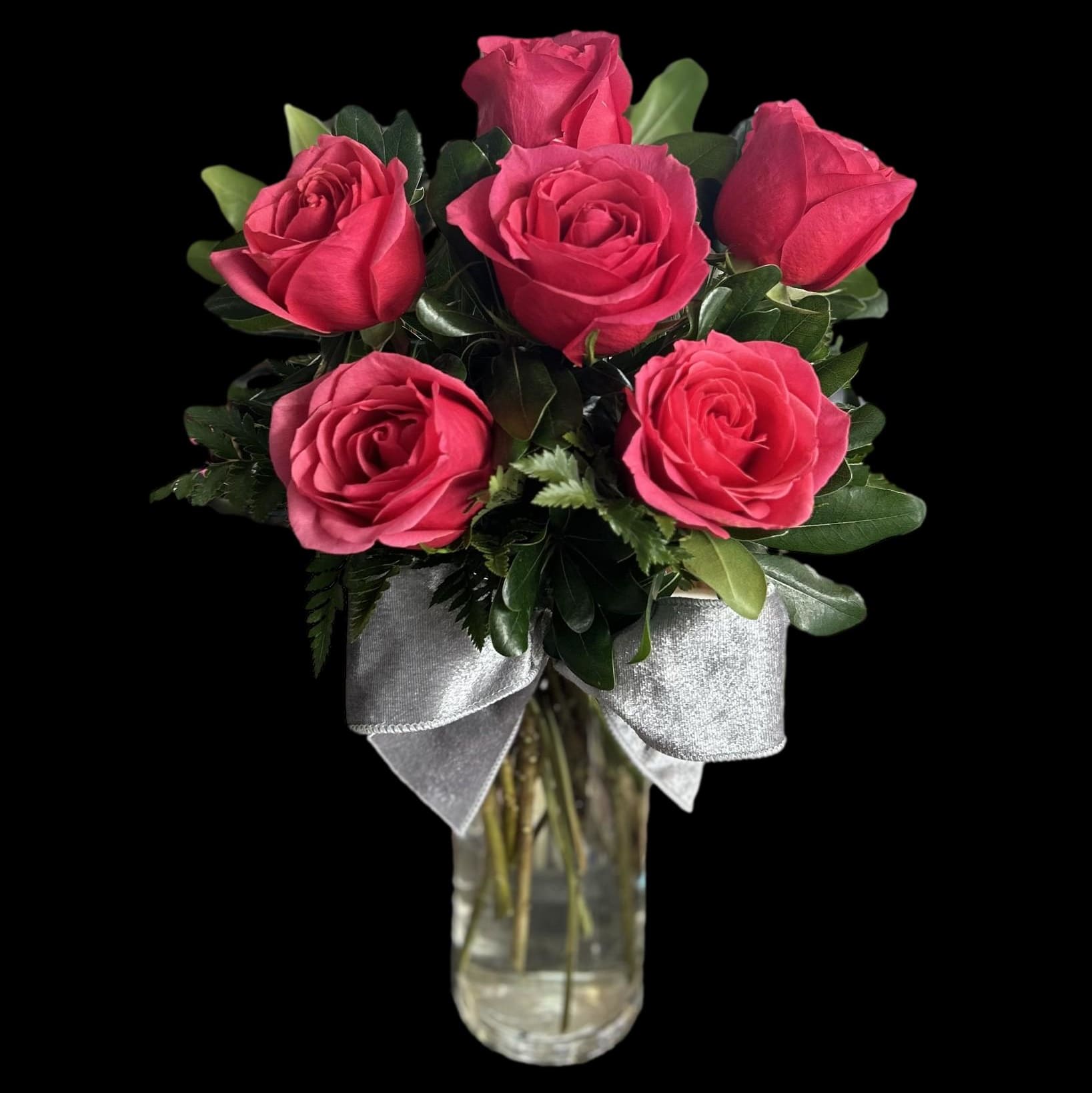 Half Dozen Pink Roses