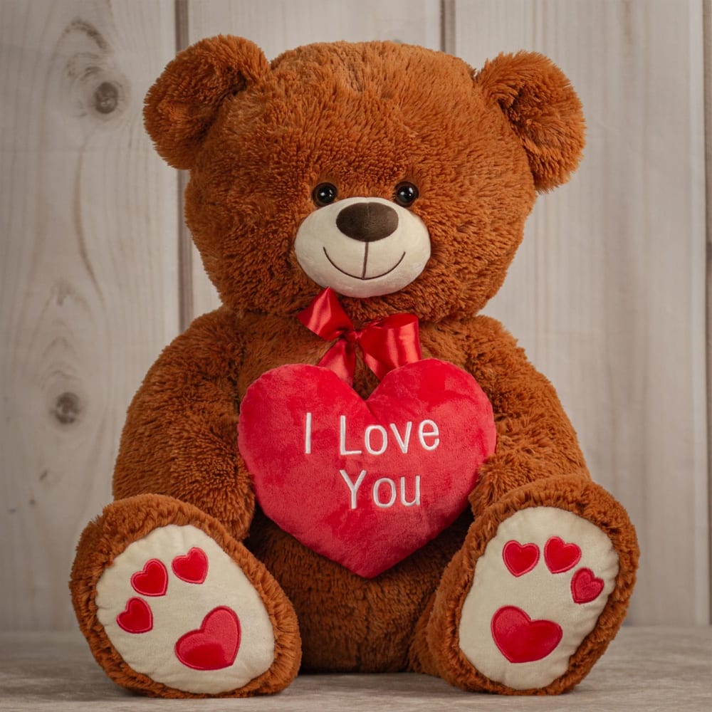 GAPV434BG - I Love You Bear Brown Flower Delivery Shawnee KS