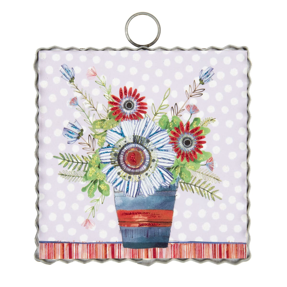 Mini Bucket of Flowers Print