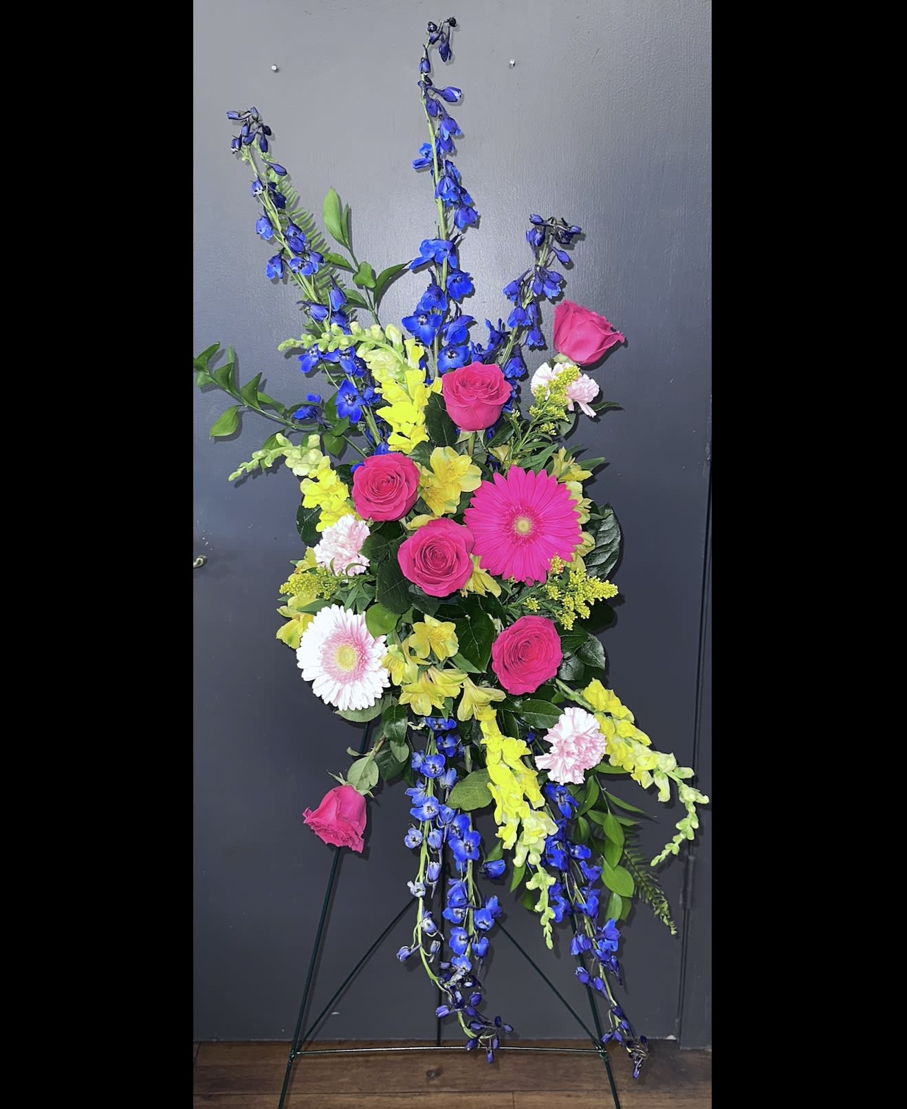 フラワー Violet Blue Mum Ceramic Wall Flower | Chive