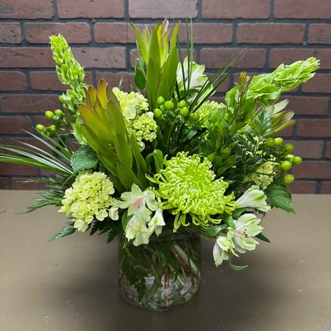 Green Garden Floral Arrangement | Bouquets by American Floral