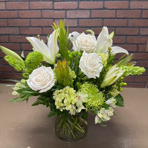 Green Garden Floral Arrangement | Bouquets by American Floral