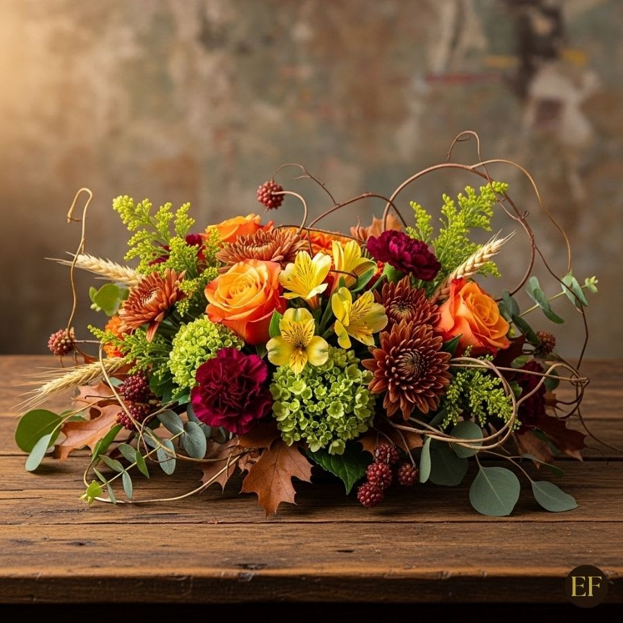 Autumn Spice - Autumn Flowers, image size:900x900