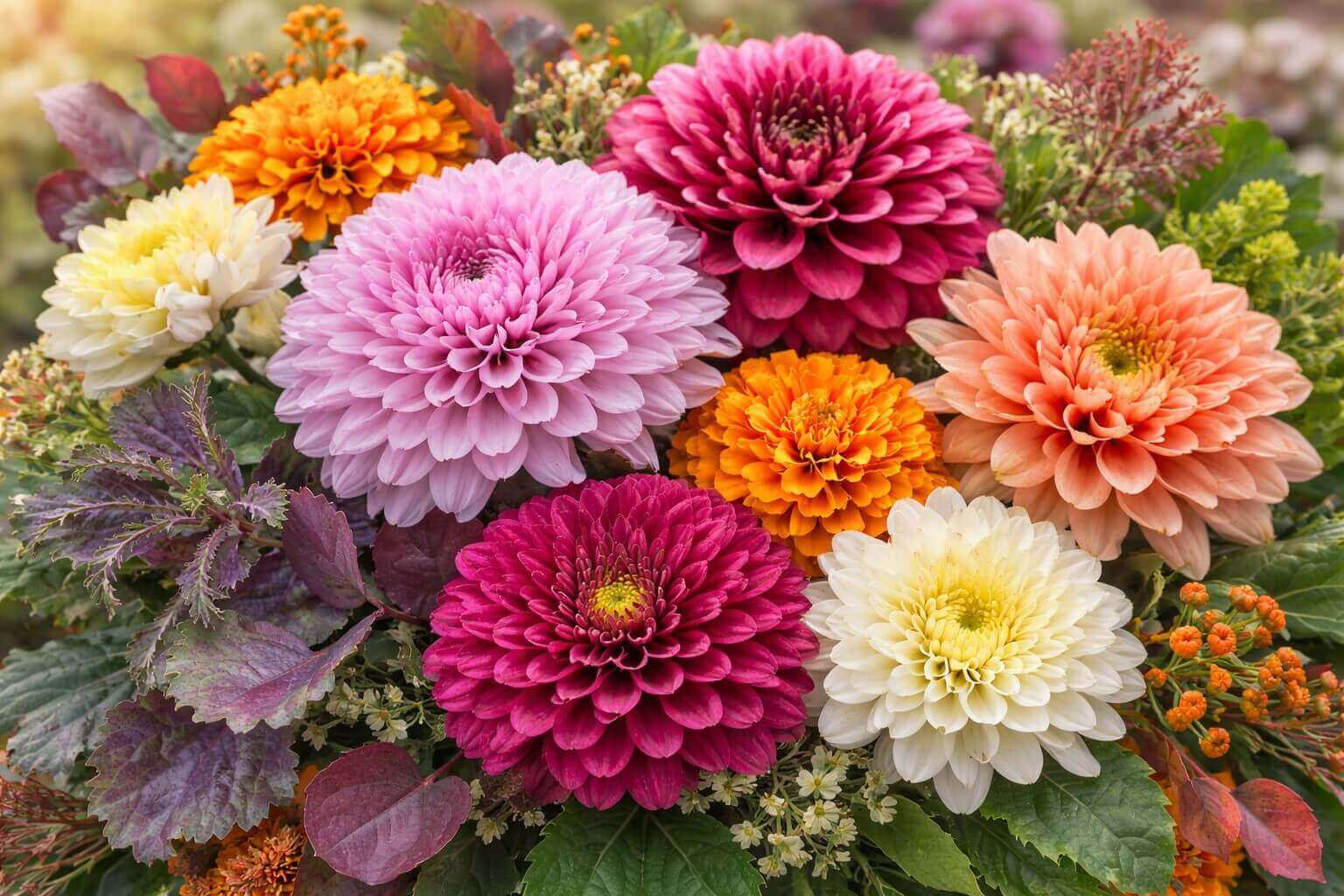 Flowers in Fall Season