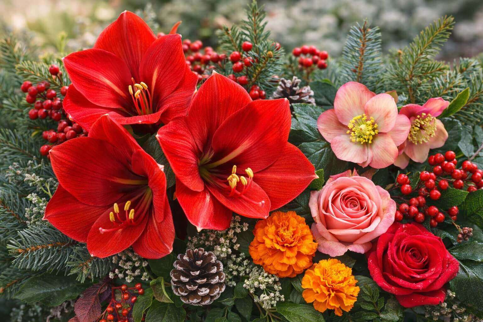 Flowers in Winter Season