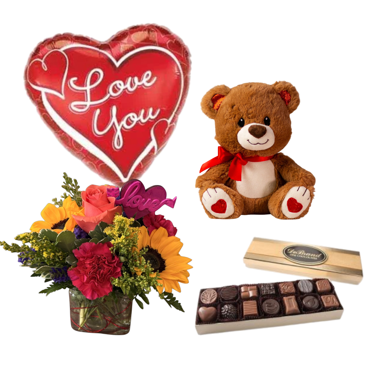 Colorburst Cube Flower Delivery Kokomo IN - Banner Flower House