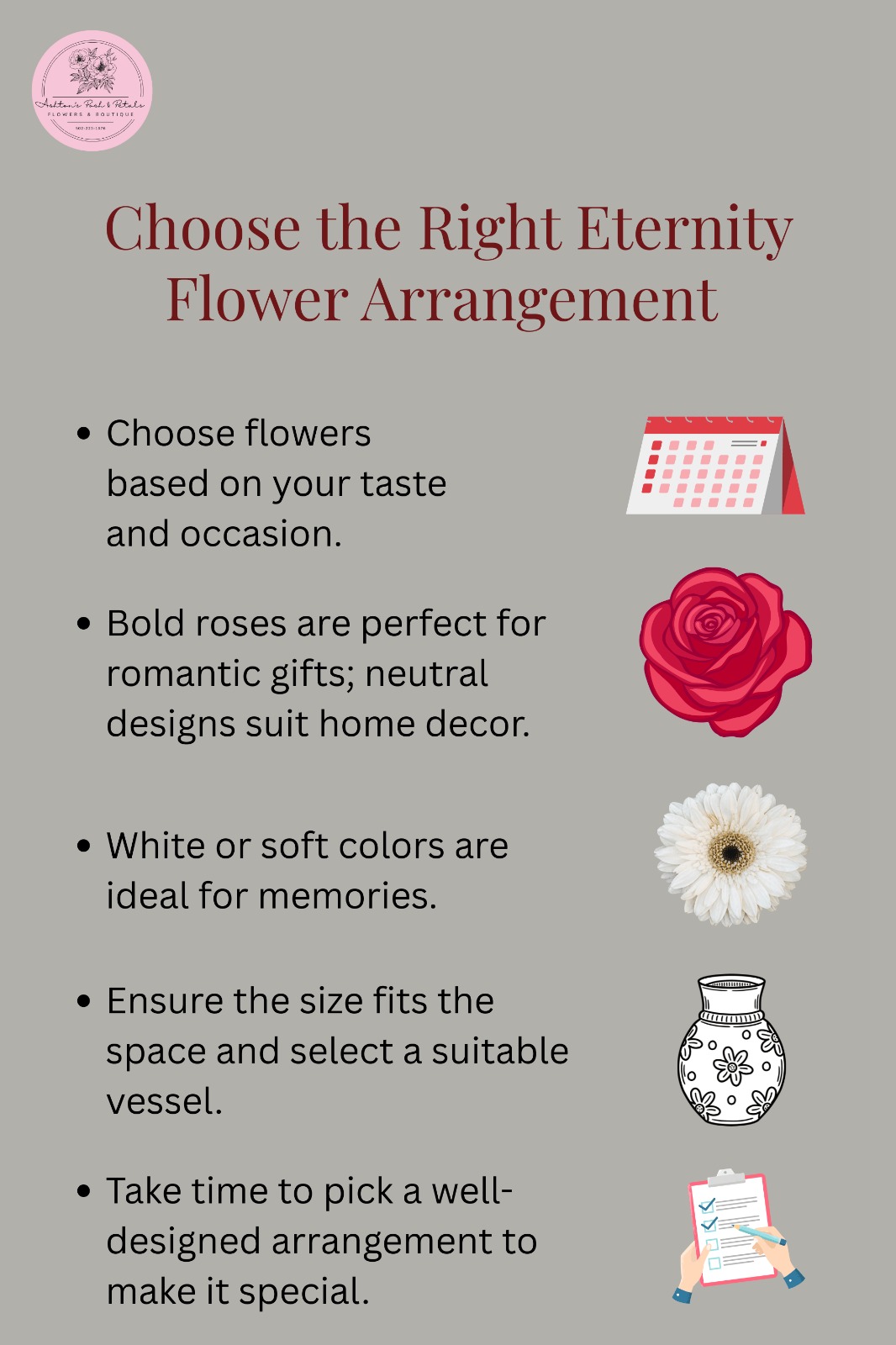 Choose the Right Eternity Flower Arrangement