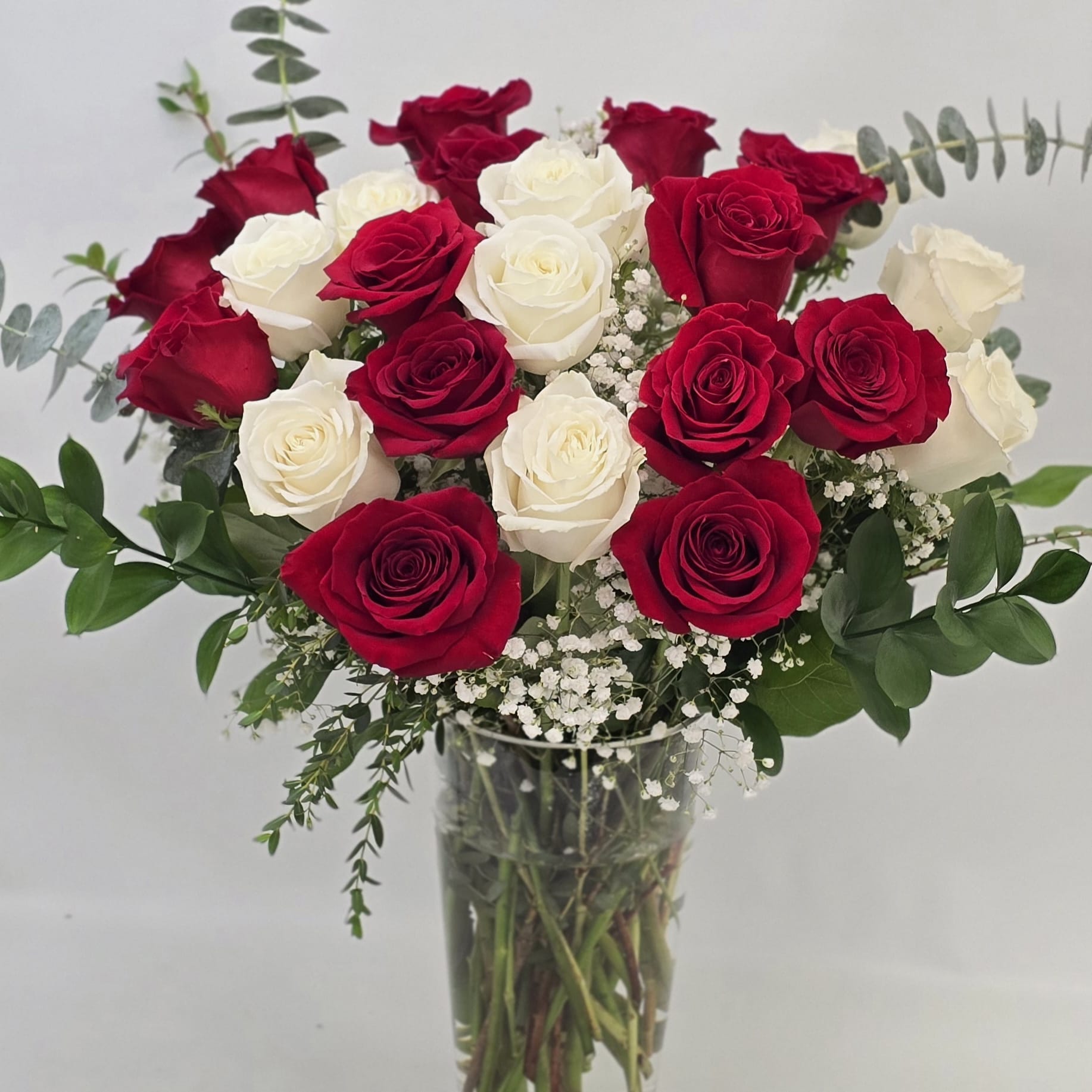 red and white clasic Flower Delivery Norwood NJ - K. Flowers & Design