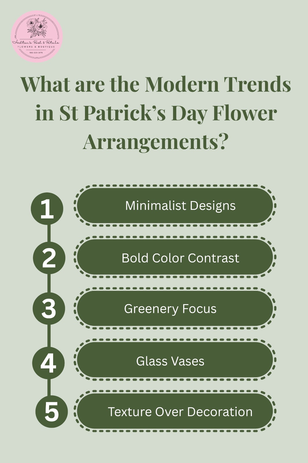 What are the modern trends in St Patrick’s Day flower arrangements?