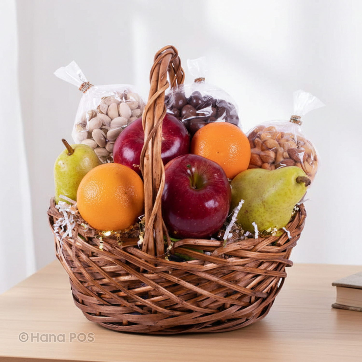 Fruit & Nut Basket Flower Delivery Oswego NY - Maida's Floral Shop