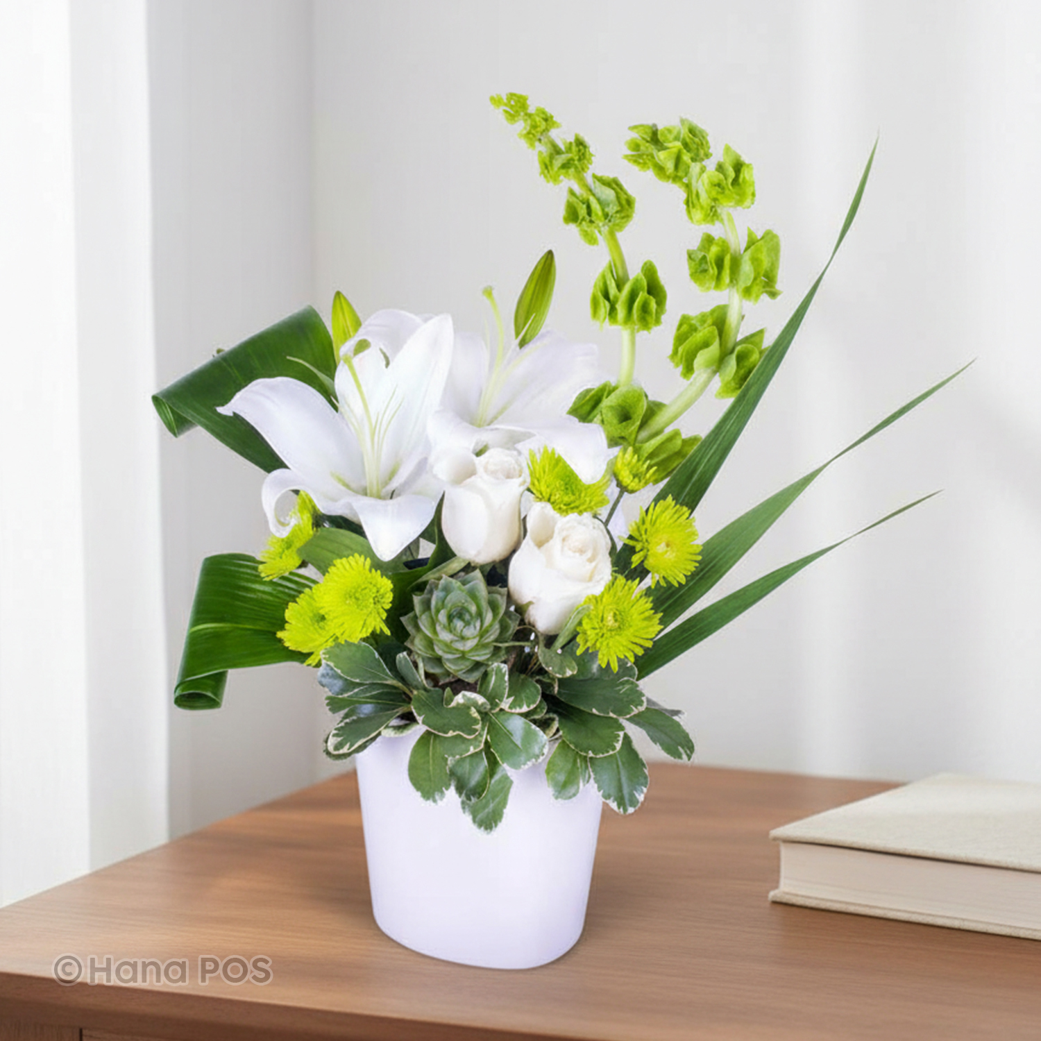 Lily & Succulent Arrangement