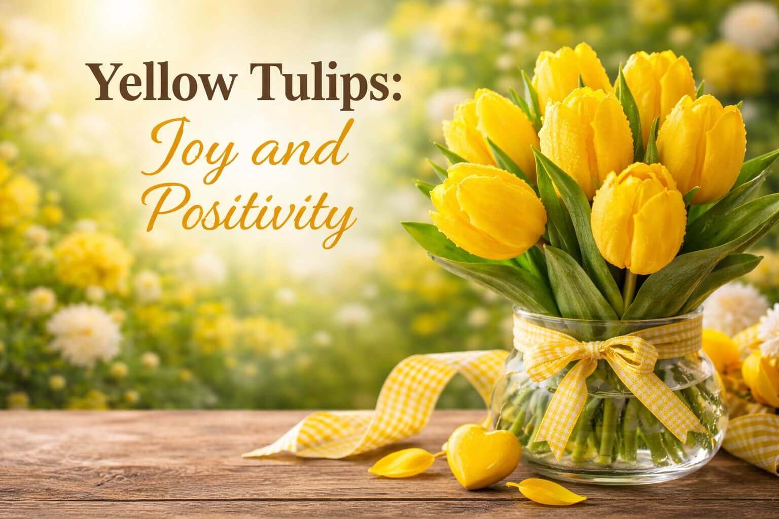 Yellow Tulips flower meaning - Joy and Positivity