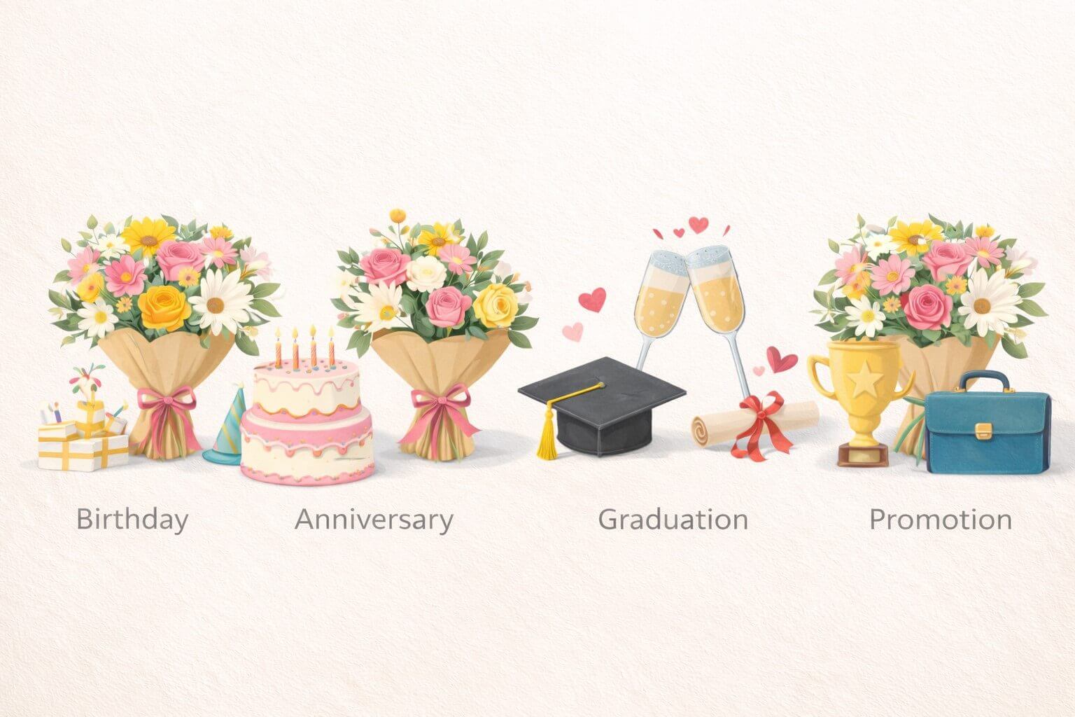 flower delivery for each occasion including Sympathy