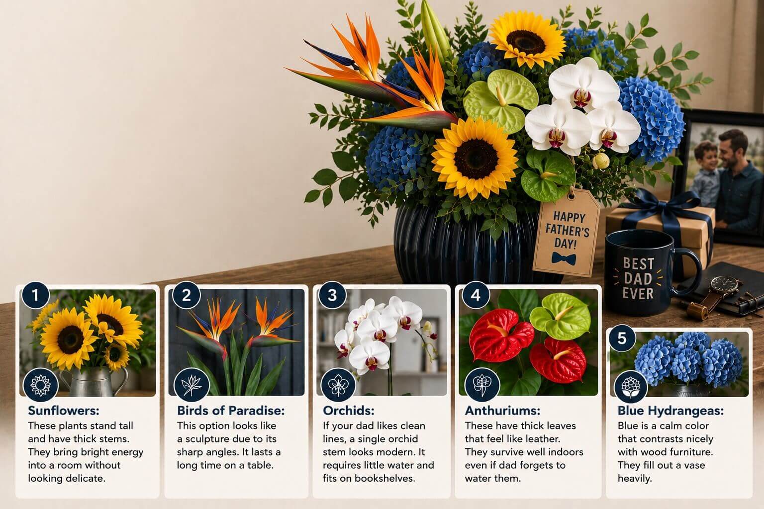 Floral Choices for Father's Day