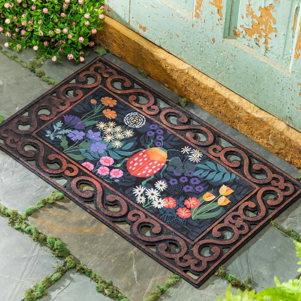 Garden Park Beetle Sassafras Switch Mat | Seasonal Door Mat in