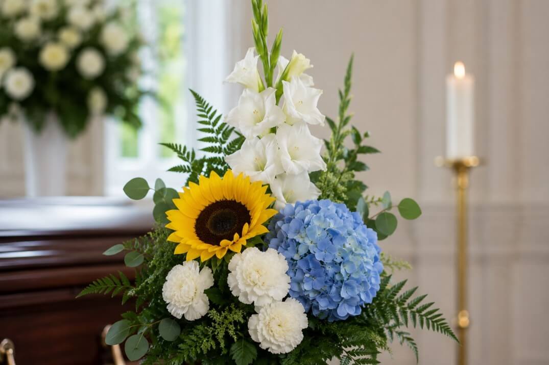 funeral flower delivery service in Conroe