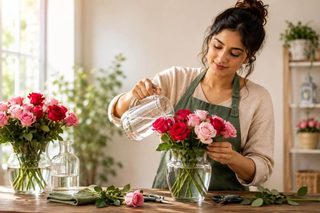 how to keep cut roses fresh longer