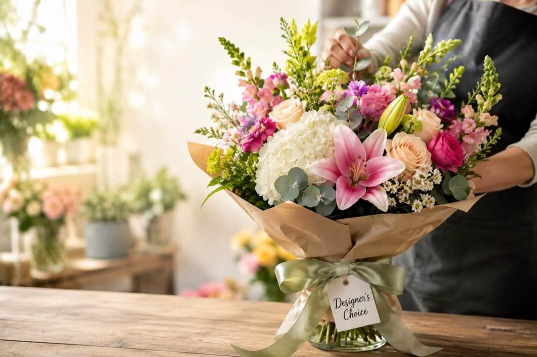 designer's choice flower arrangement