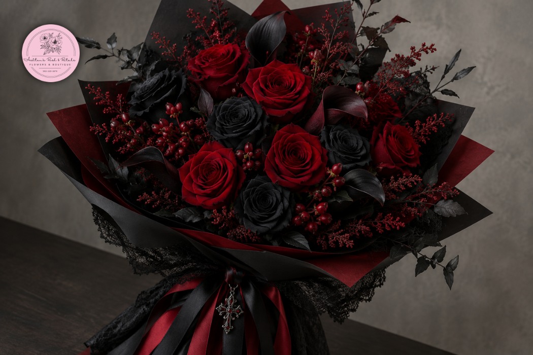 Black and Red Gothic Bouquet