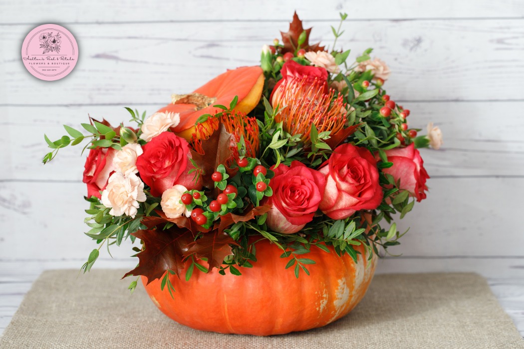 Pumpkin-Inspired Flower Bouquet