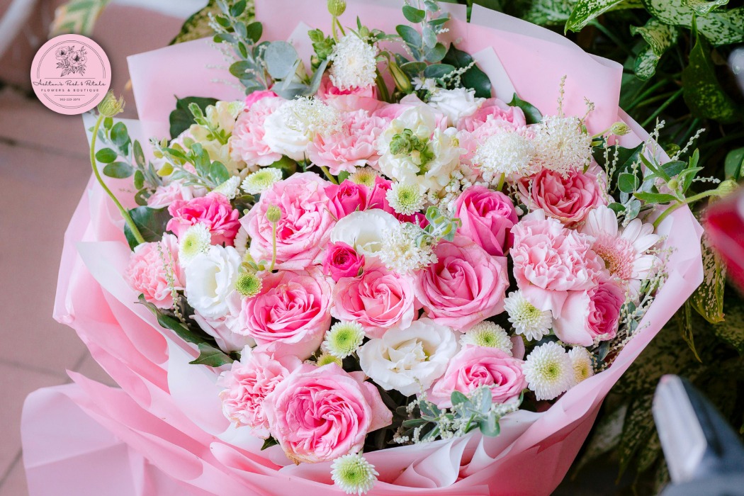 Pink & White Roses